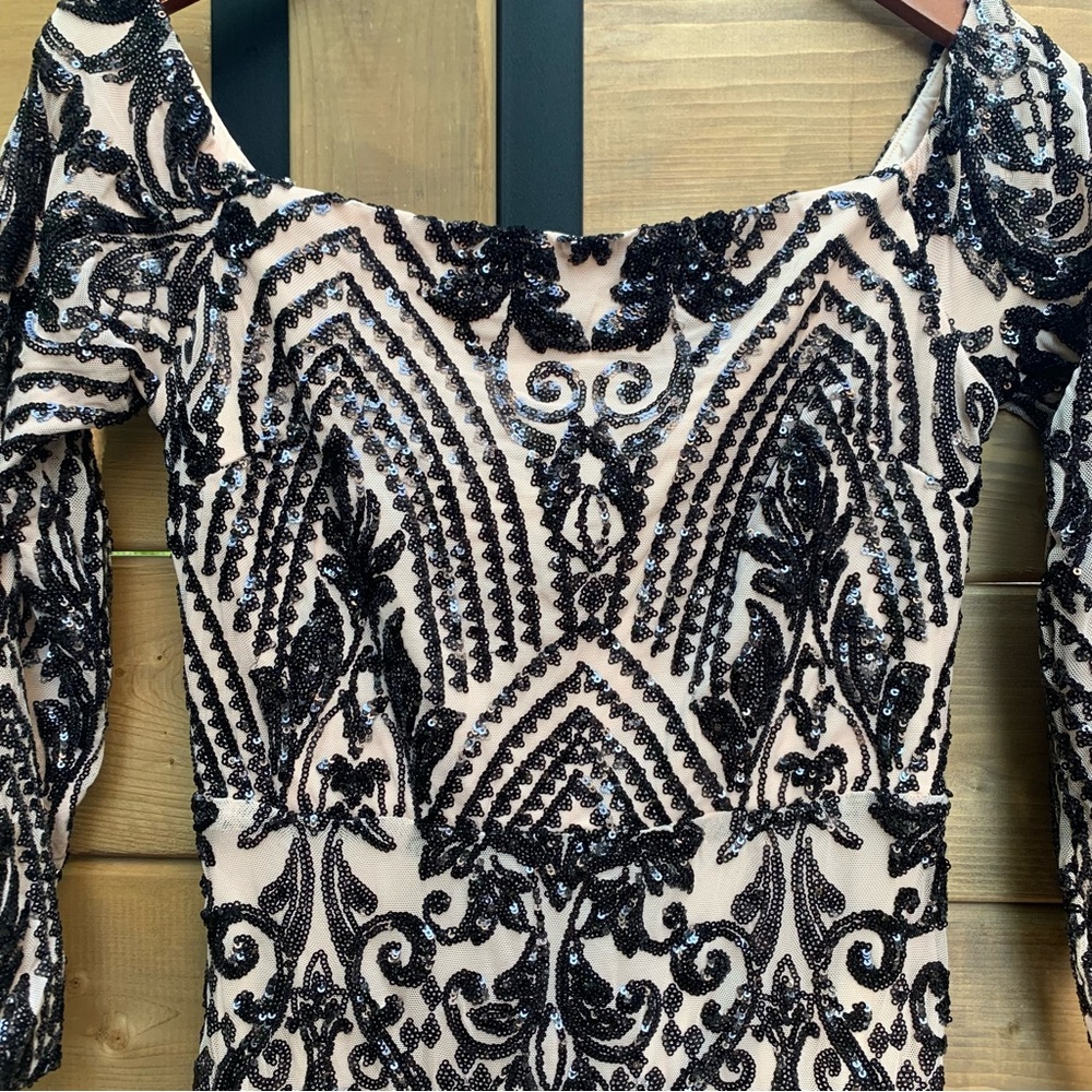 Windsor Black Sequin Dress - Picture 2 of 4